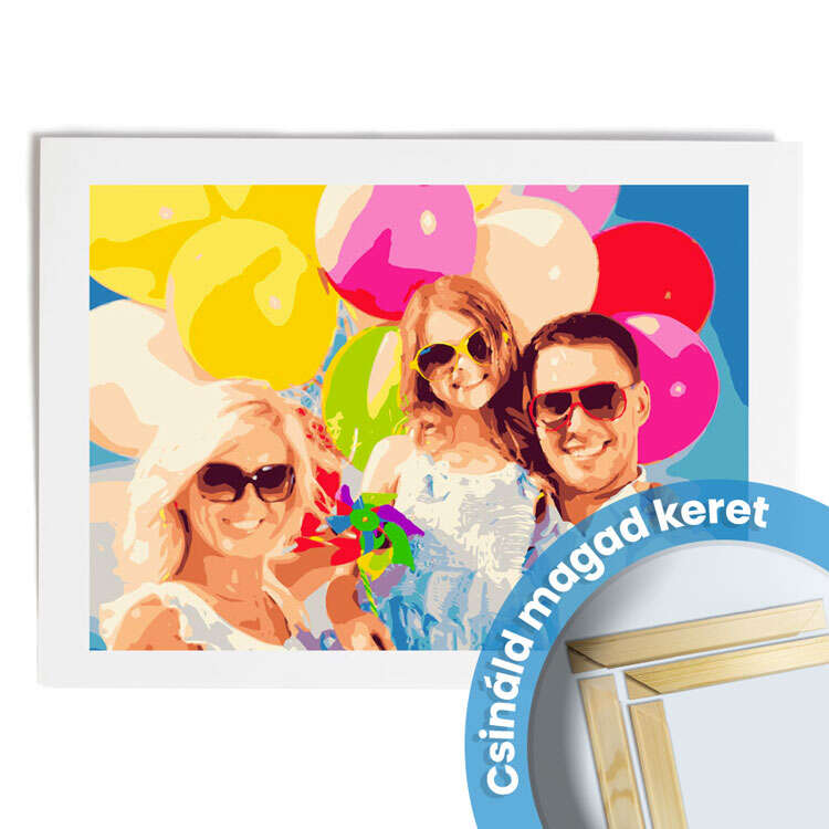 Festés számok szerint 70x50-DIY Keret